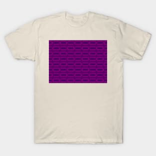 Purple Midcentury Modern Basketweave Retro Modern Design T-Shirt